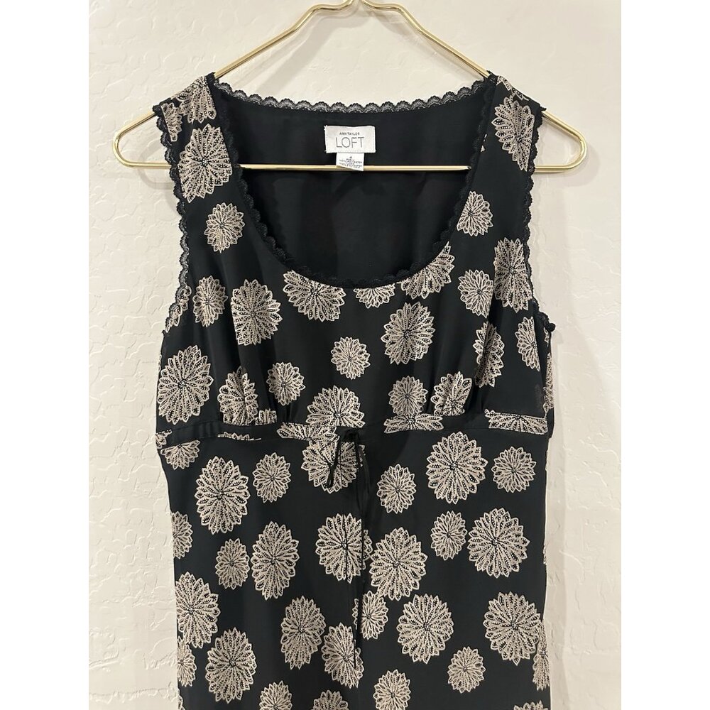 VTG 2000’s 90’s Y2K Empire Waist Sheer Tank Dress Drawstring Tie 4 FAIRYCORE‎ - Picture 5 of 10